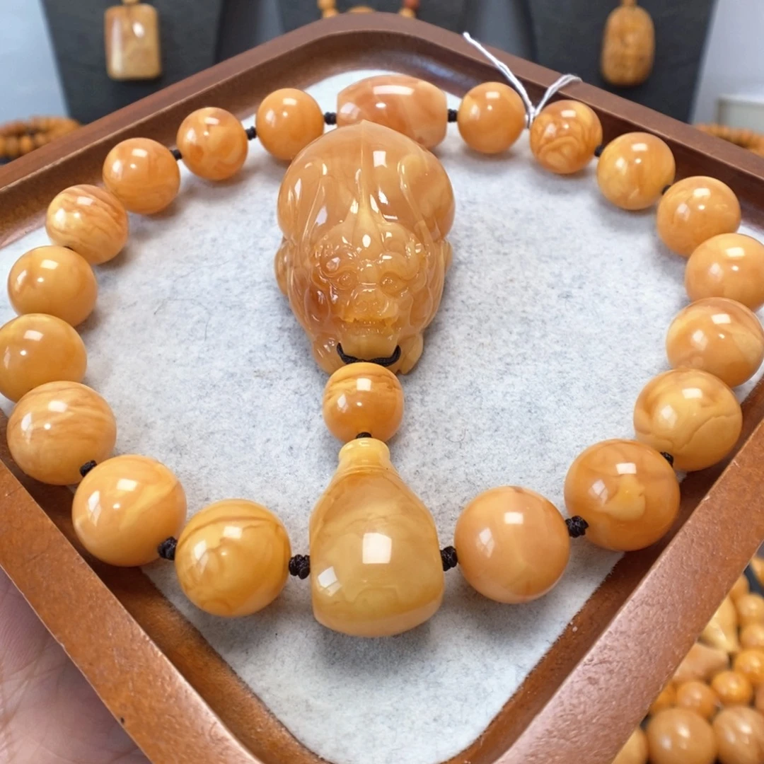 蜜蜡未镶嵌手串蜜蜡