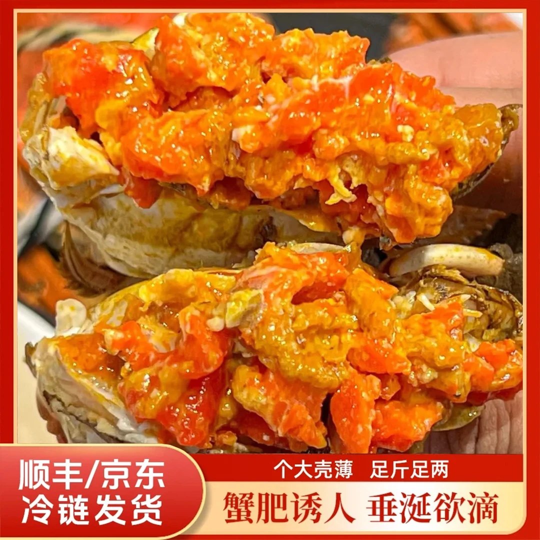 【活蟹送礼】买8只送2只到手10只 正宗苏州大闸蟹＋全母蟹3.3两-3两/只*10只鲜活发货送蟹包