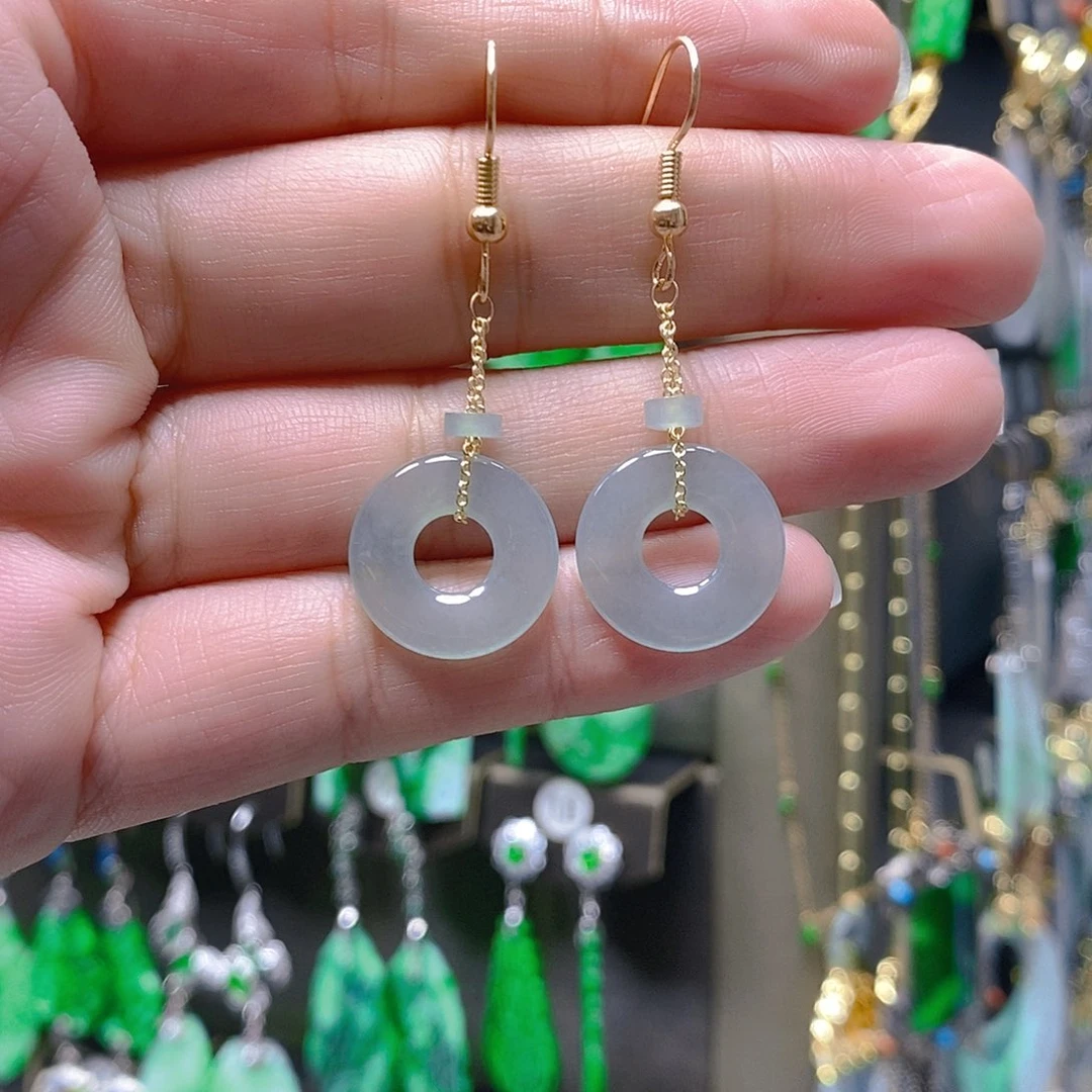 未镶嵌翡翠耳饰翡翠