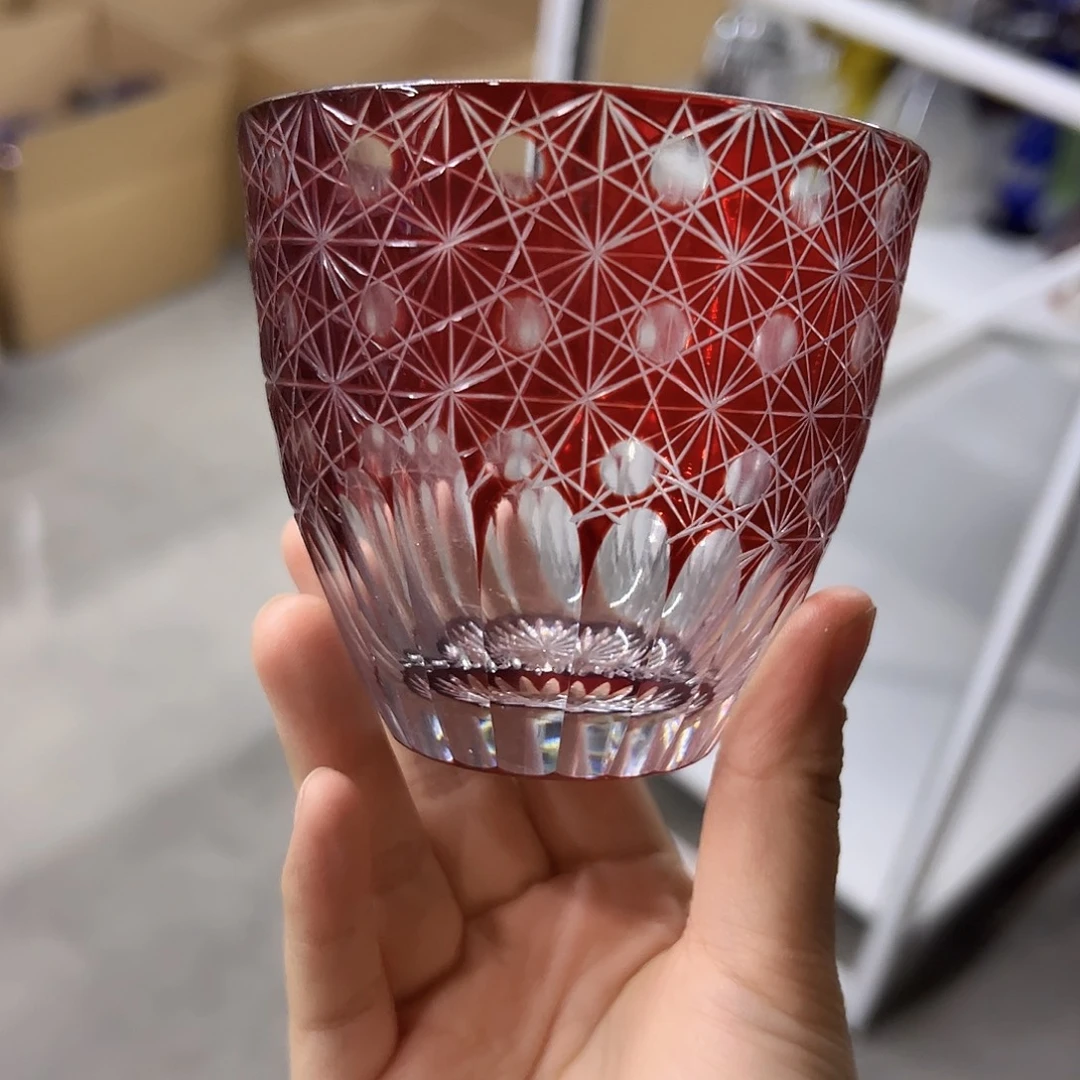 水晶玻璃平底款微瑕一个