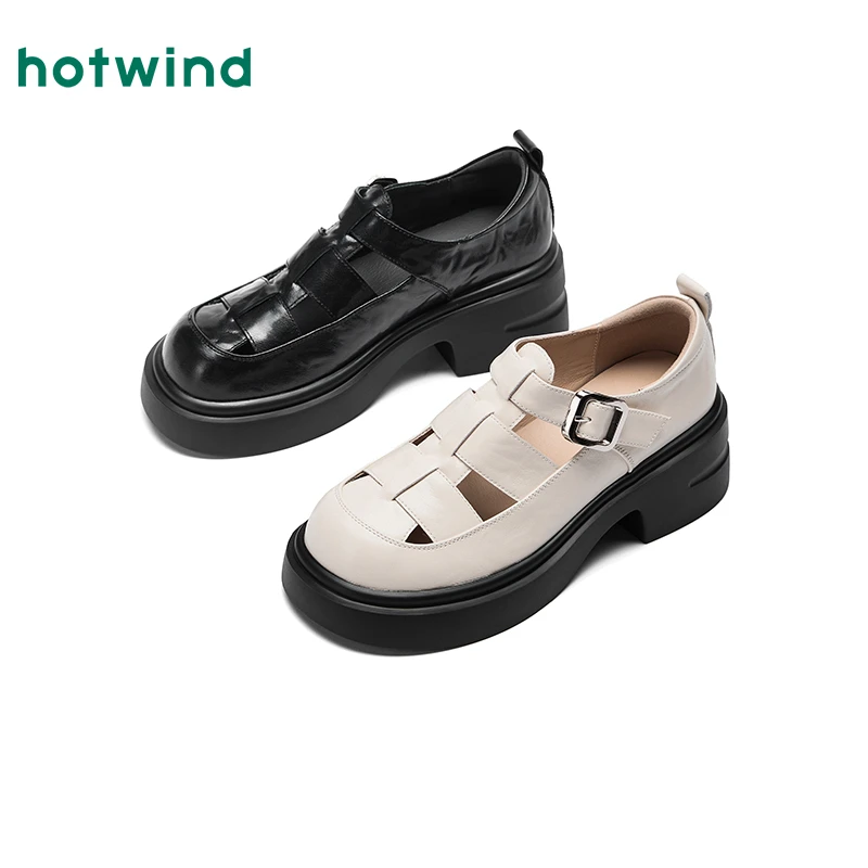 热风2025年春季新款女士时尚休闲鞋H28W25516