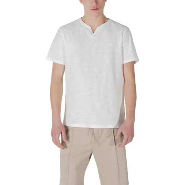 天竺棉夏季清凉短袖舒适透气排汗快干男士竹节棉简约纯色T