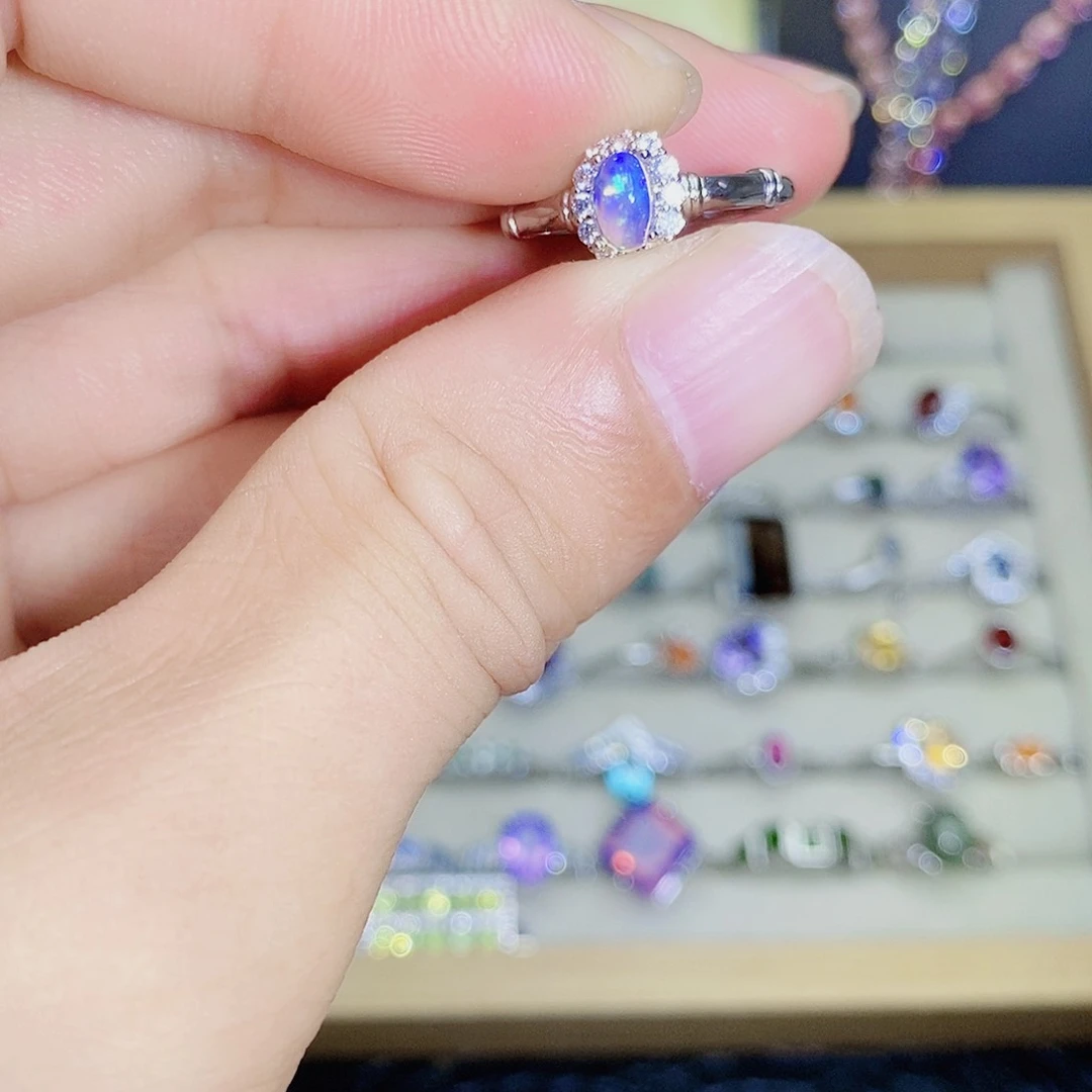 欧泊未镶嵌戒指459