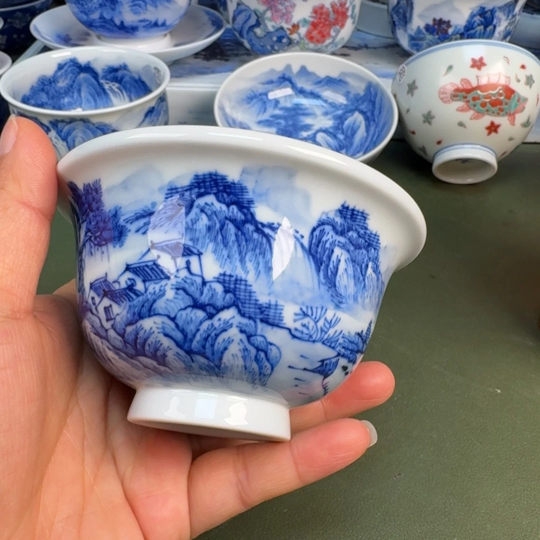 陶景德镇纯手绘茶具圆圆265