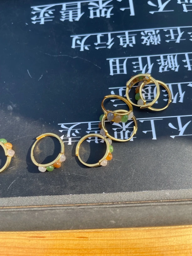 和田玉多宝戒指多样性发一