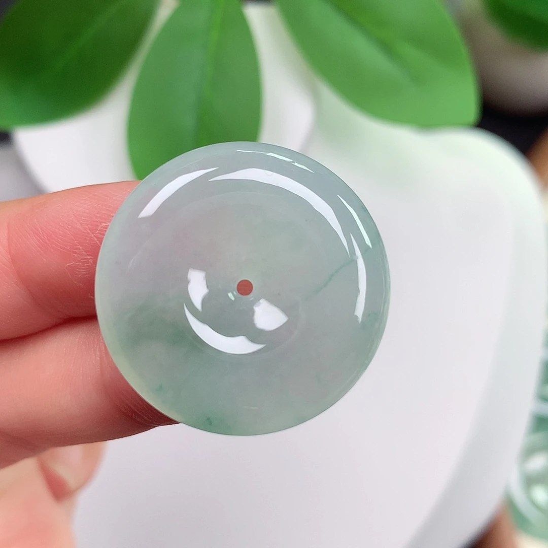 颈饰未镶嵌翡翠平安扣27.4x6.1mm
