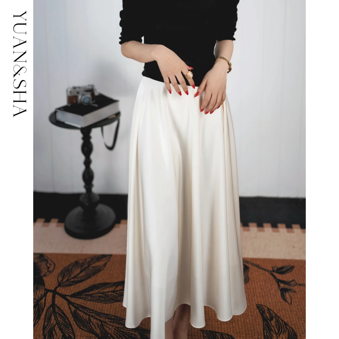 丹  元沙【法式复古半裙】夏季赫本风中长款半身伞裙轻奢气质半身裙