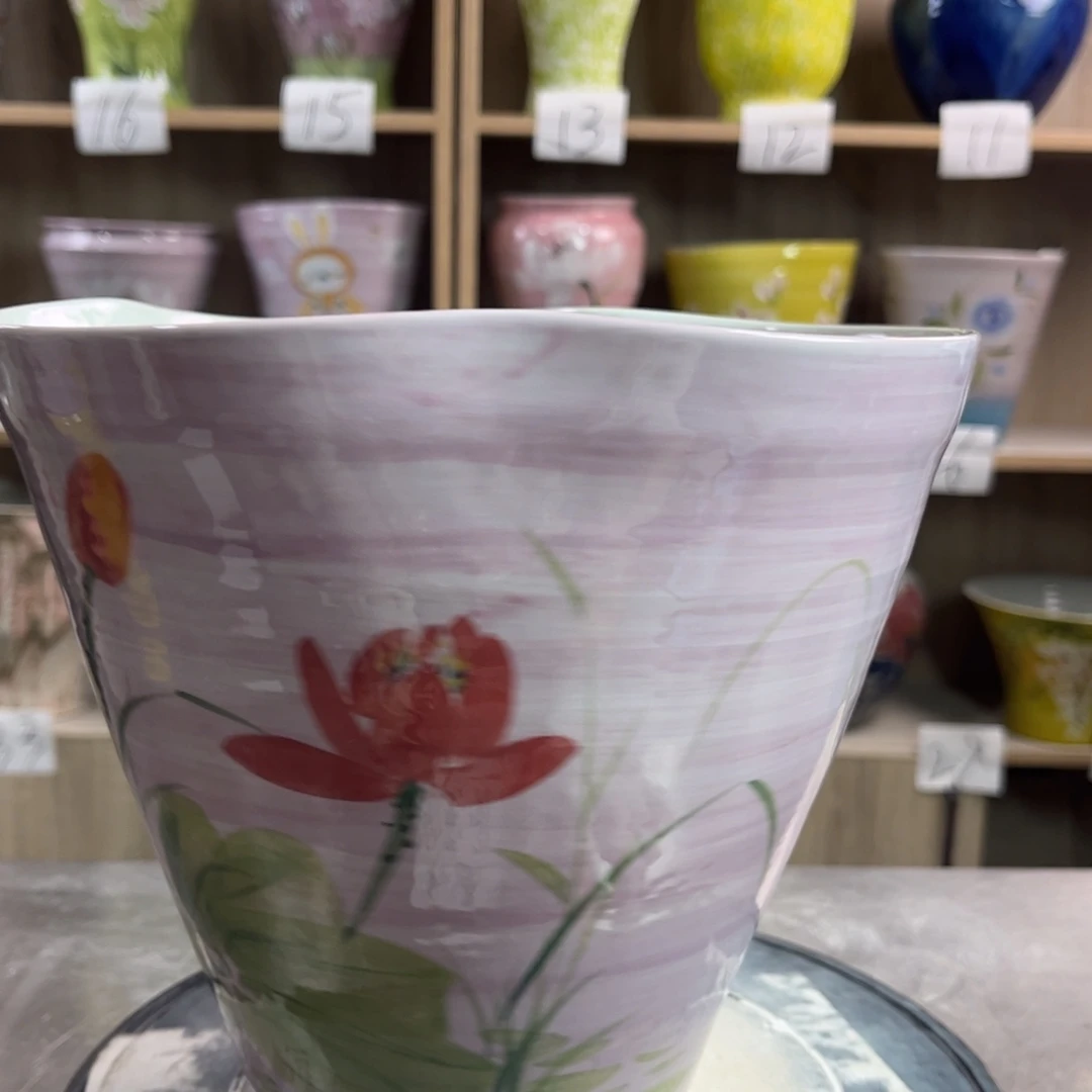 青***远景德镇陶瓷花盆花盆
