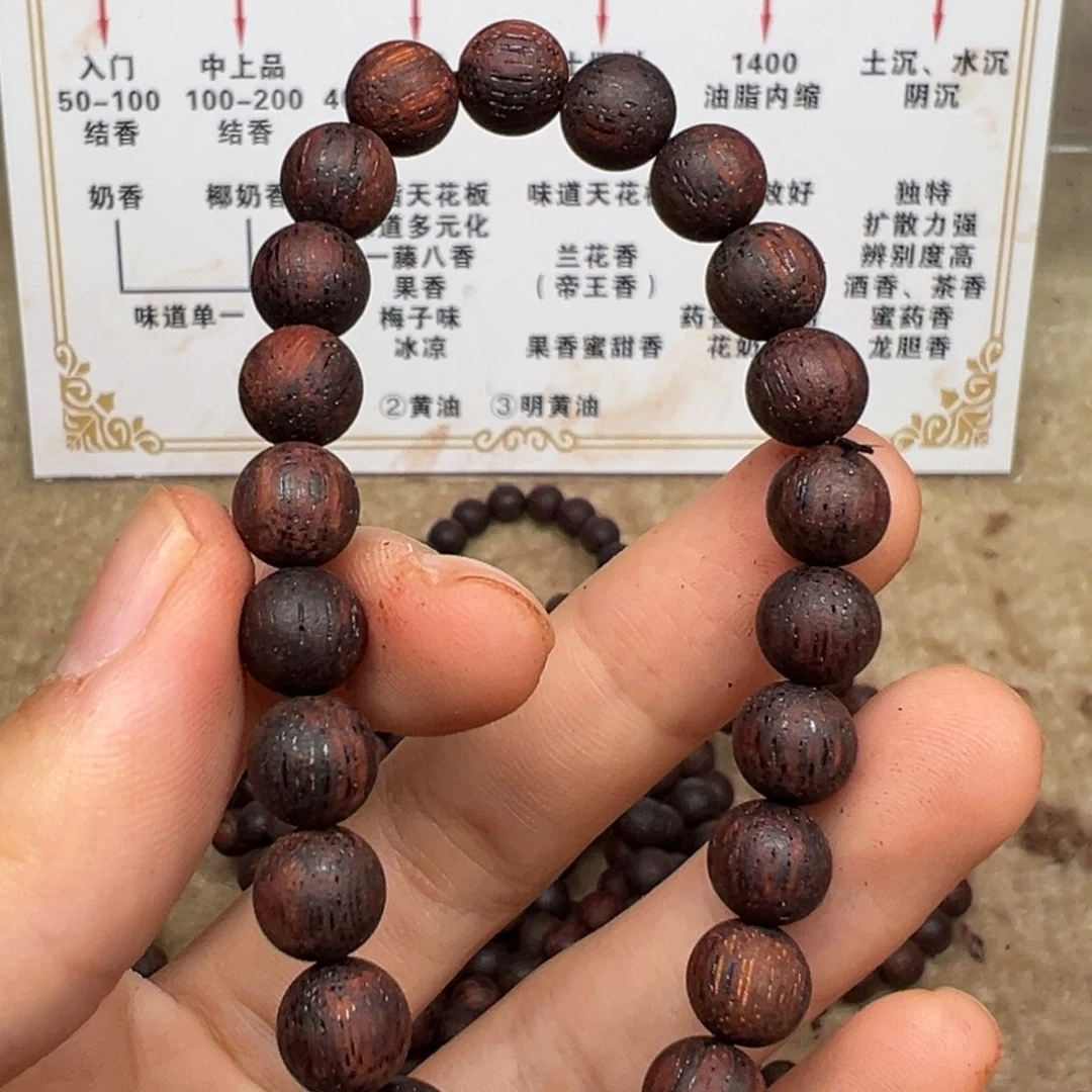 木降真香08圆珠紫红油单圈