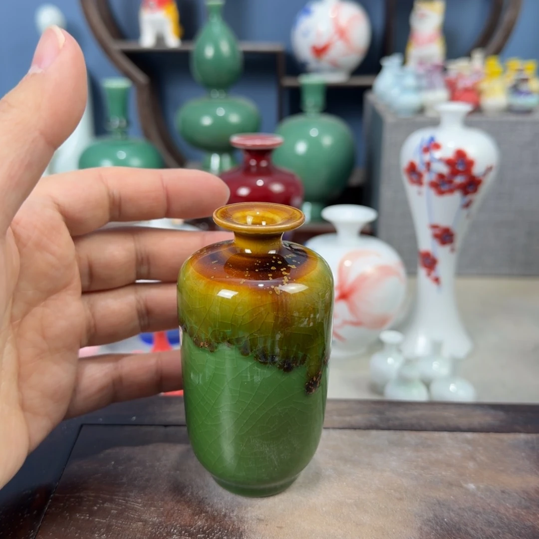 陶瓷手工小花器摆件