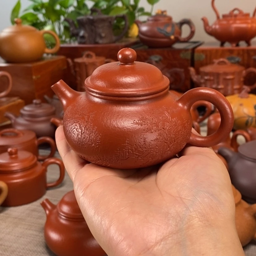 【闪购商品】茶壶紫砂人**茶容天壶200毫升全手工制作