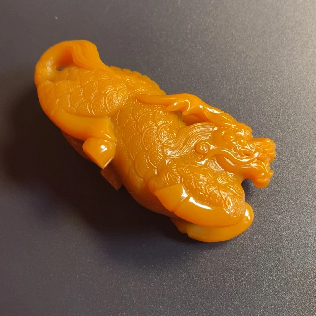 石英质玉（黄龙玉）颈饰未镶嵌用****1