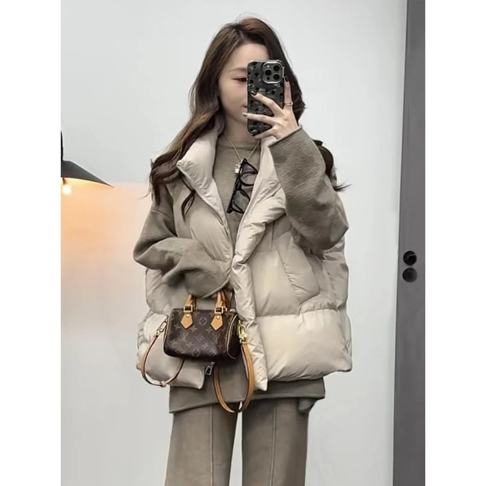 今年秋季新款韩版棉服马甲女面包服坎肩背心上衣纯色百搭马夹潮流