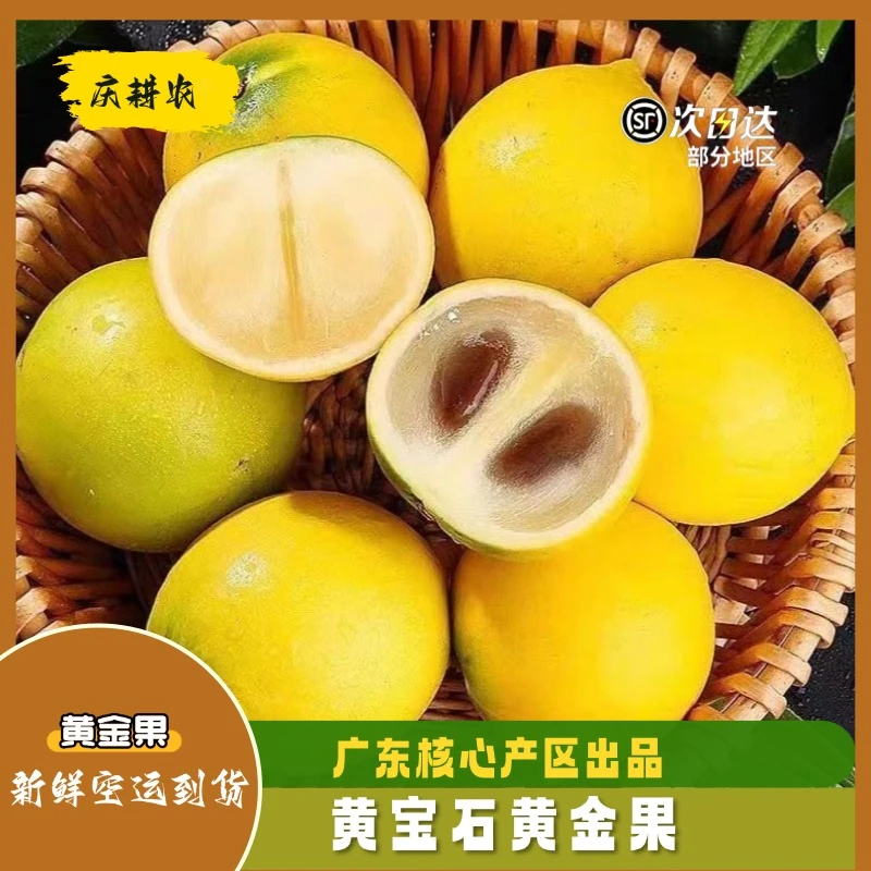 庆耕农福建黄金牛奶果新鲜黄宝石黄晶果大果送礼顺丰包邮1斤起