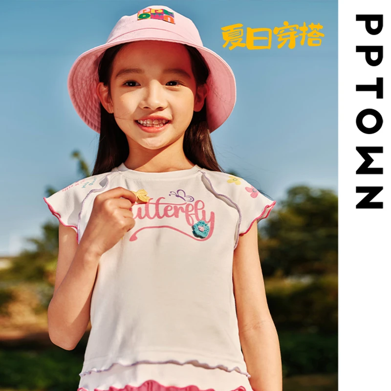 女童夏装衣服儿童夏季儿童T恤t恤短袖女童13191夏日穿搭网红穿搭