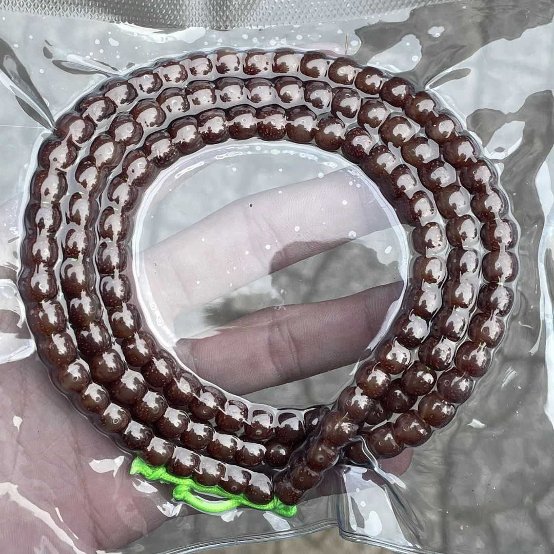 【佳哥严选】 J24217-星月水玲珑老型脖挂-7*6mm左右