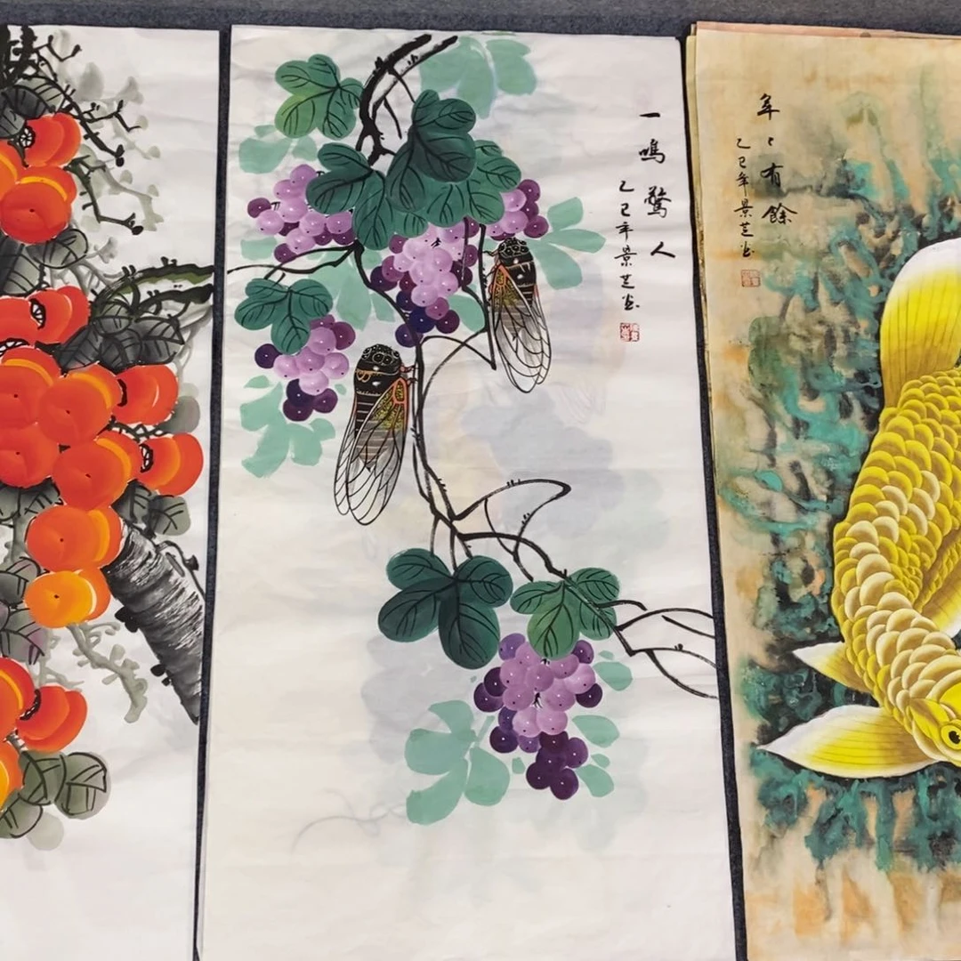 国画尺寸100✖️50三尺精品手绘画