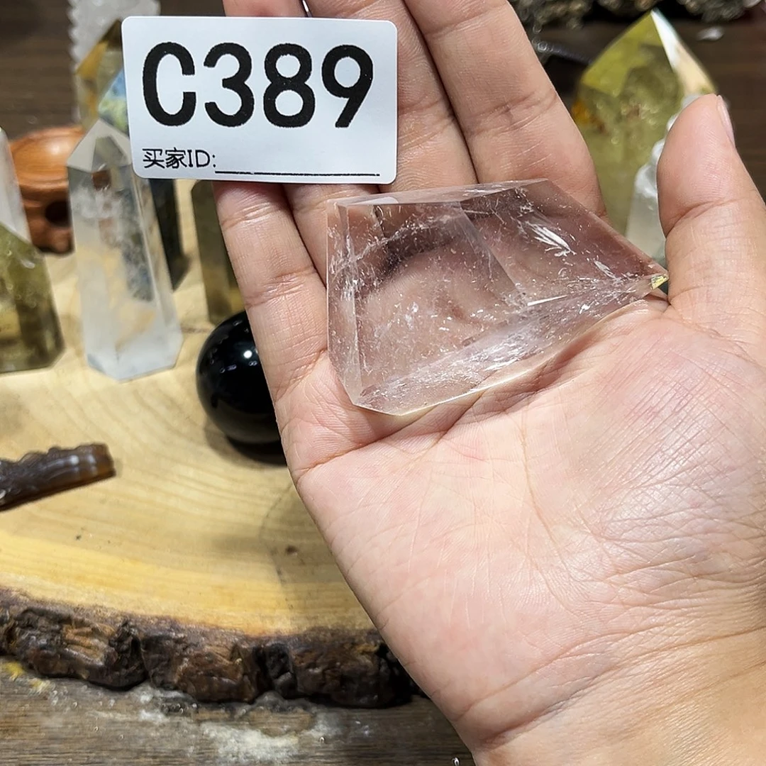 未镶嵌珠宝半成品水晶翱*多样性发其一微瑕