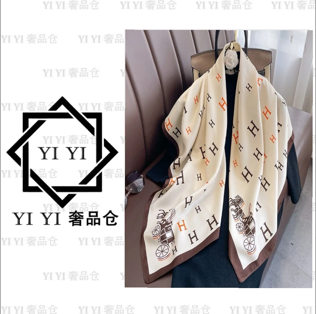 【YI YI/周一一奢品】多功能休闲丝巾双面大方夏季百搭薄款（无礼盒）