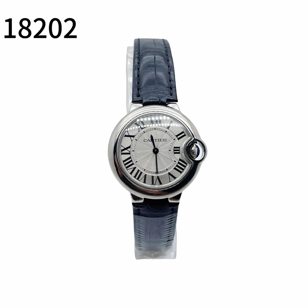 95新 Cartier/卡地亚 18202/女士石英腕表/33盘/蓝气球