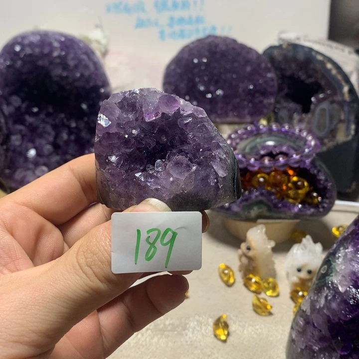 紫晶珠宝半成品未镶嵌