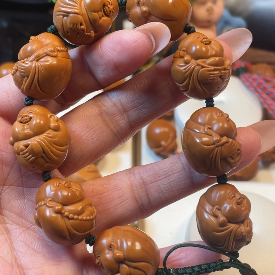 手串/手链橄榄核光背弥勒橄榄核手串