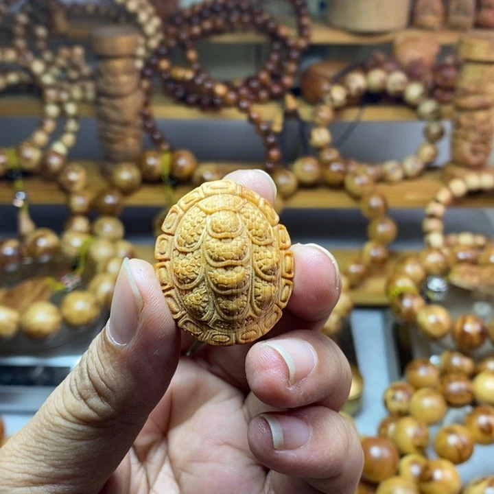 柏木（崖柏）崖柏手把件打孔