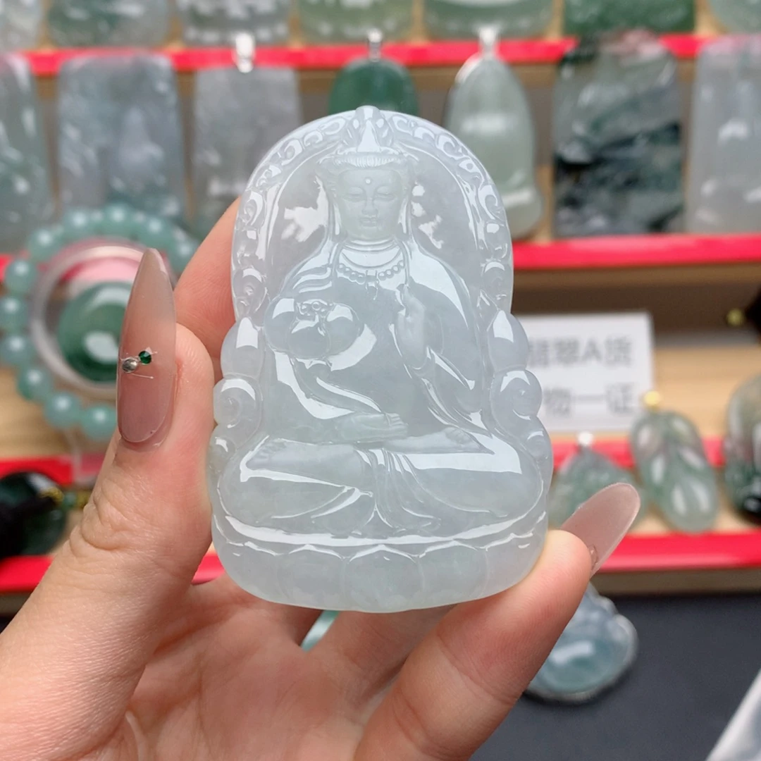 翡翠未镶嵌颈饰素衣