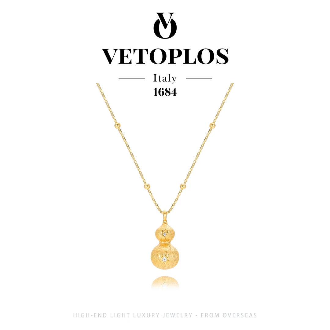 【金满福禄】Vetoplos国风拉丝高级葫芦项链F1887