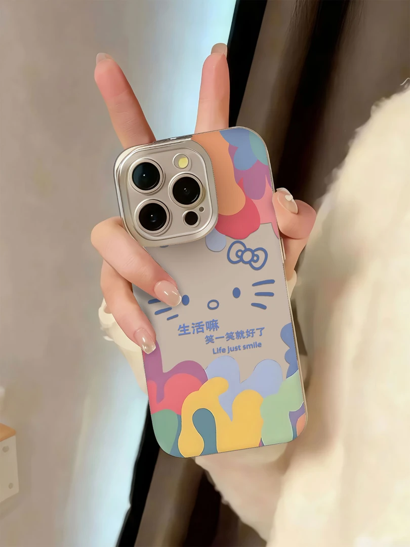 笑一笑就好kt猫适用苹果iPhone17pro14小米17promax华为p80手机壳