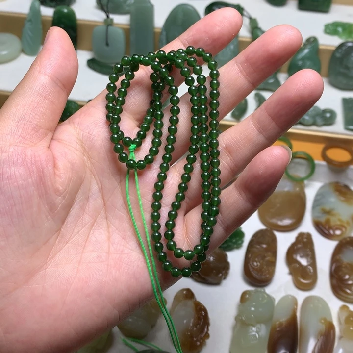 和田玉未镶嵌颈饰悠*.