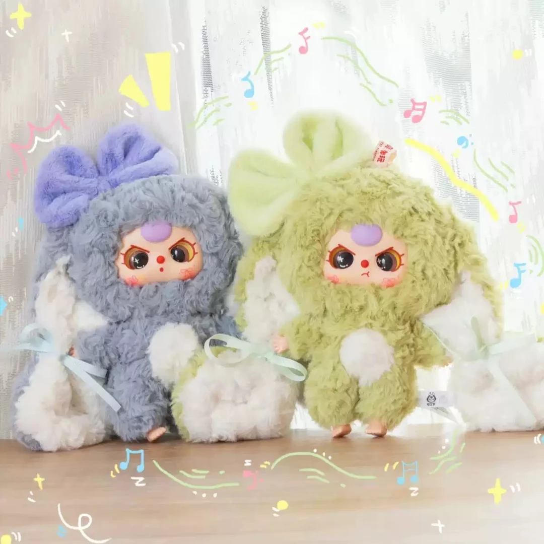 baby three娃三岁小兔归来毛绒潮玩盲盒礼物