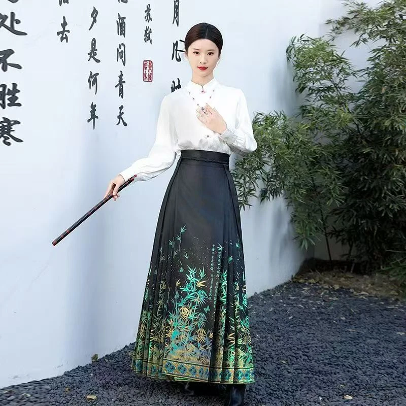 【节节高升】重工织金仿妆花国风中国风日常马面裙