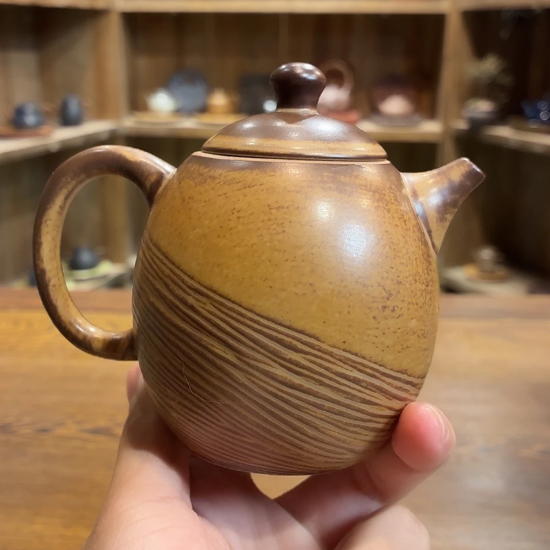 柴烧老岩泥高温茶器皿