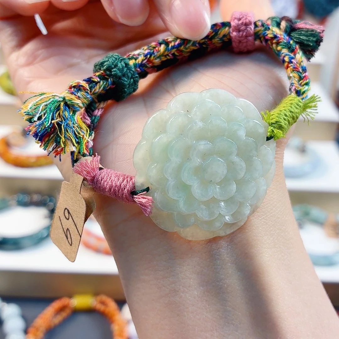 翡翠未镶嵌手链手串