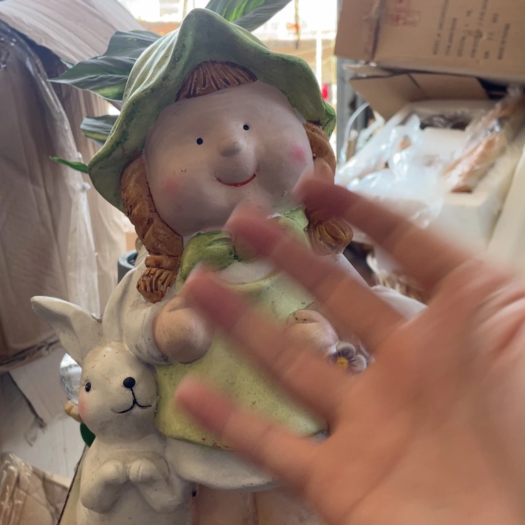 【闪购商品】氧化镁提花篮小女孩