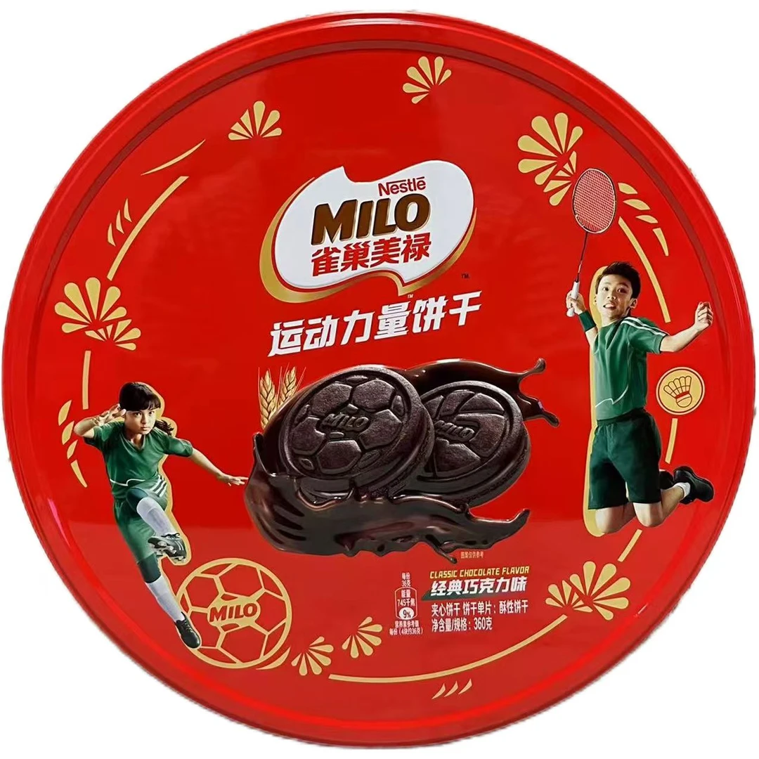 【2025.11.27到期】美禄运动力量夹心饼干巧克力味360g