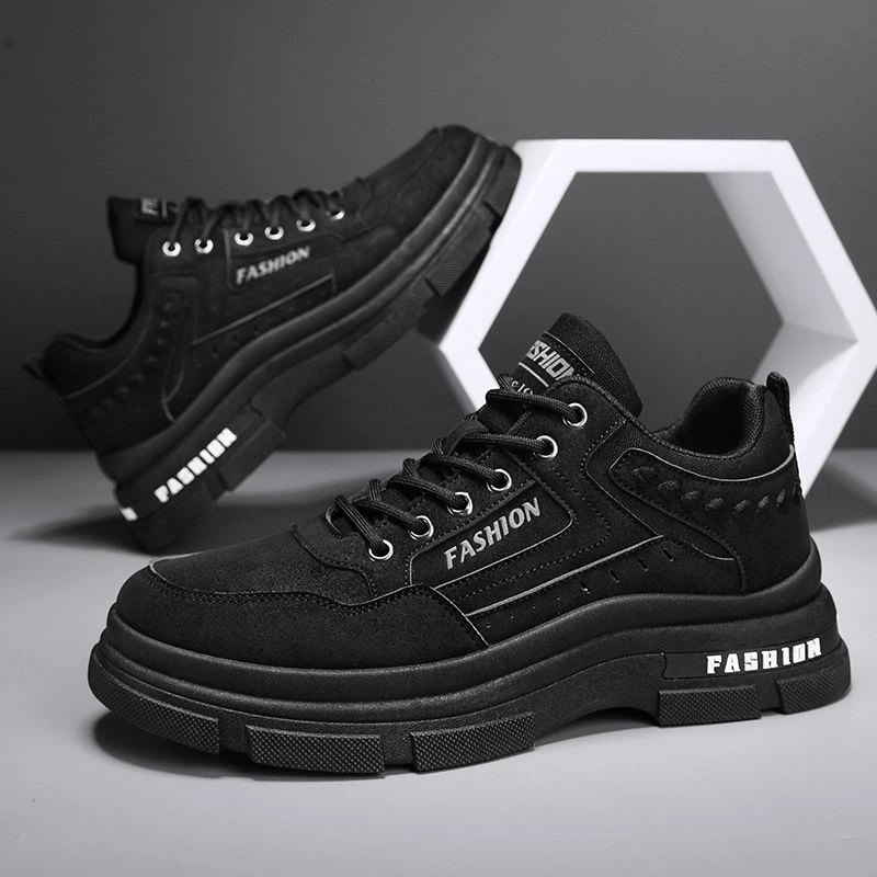 劳保鞋男鞋秋季新款透气工地干活工装鞋潮流百搭防滑运动休闲板鞋