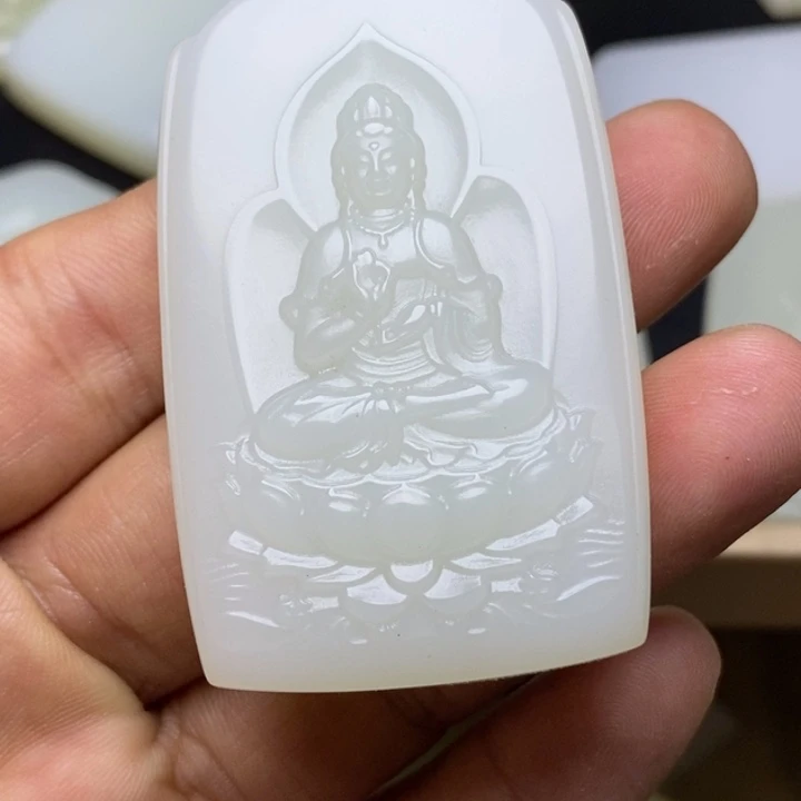 观音厚12.6+卡37×61.6精品46中号观音牌精雕工艺A类