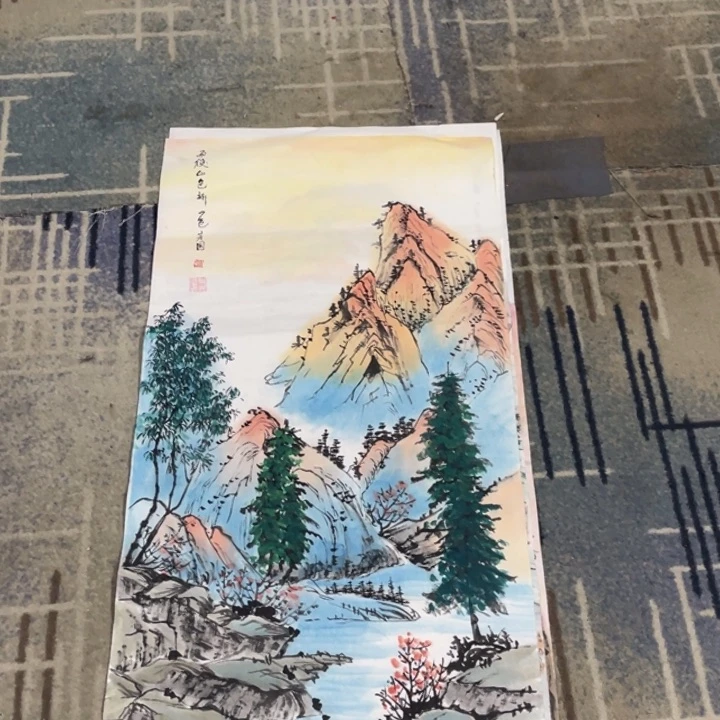 国画三尺作品山水1111