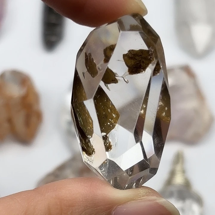 颈饰未镶嵌水晶黄泥闪灵钻38mm+