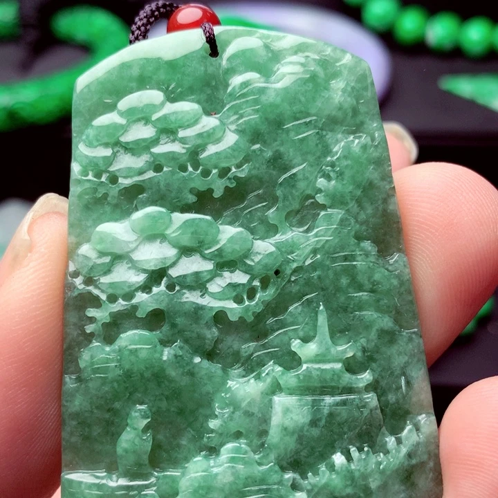 翡翠未镶嵌吊坠(不含链)