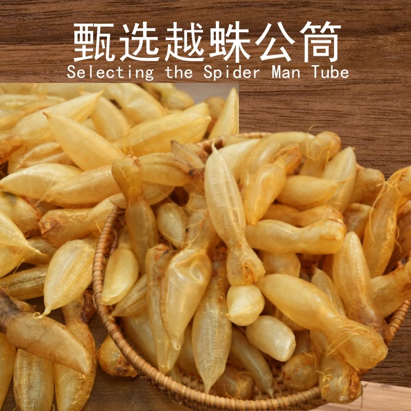 【贺礼记】甄选越公蜘蛛筒天然鱼胶无添加食材原筒原胶越公蛛胶