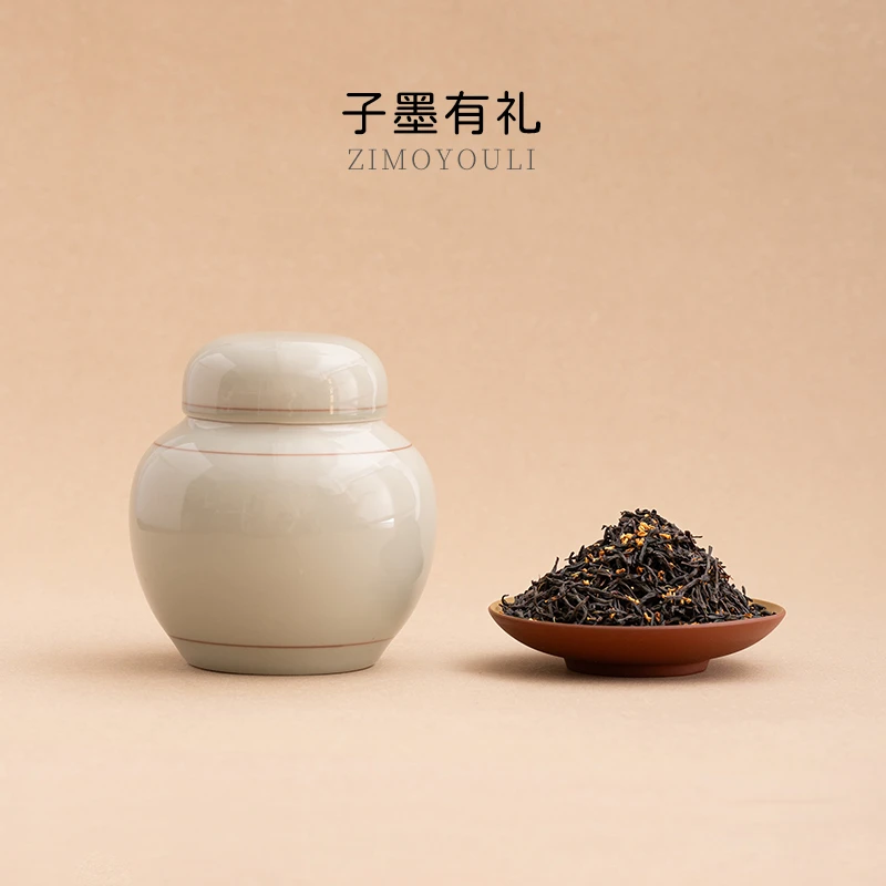 茶叶罐装桂花红茶新茶