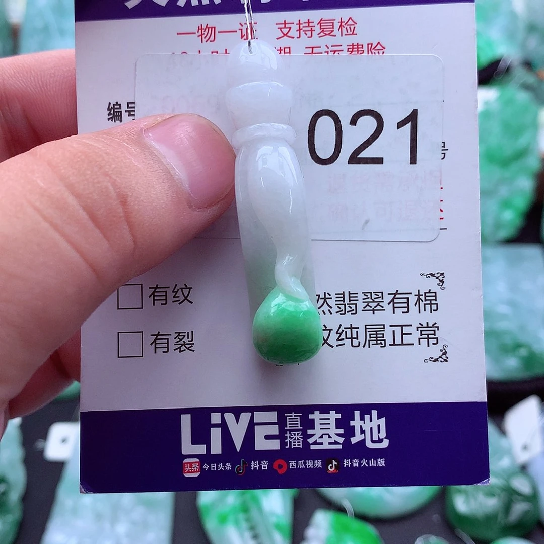 翡翠未镶嵌吊坠(不含链)
