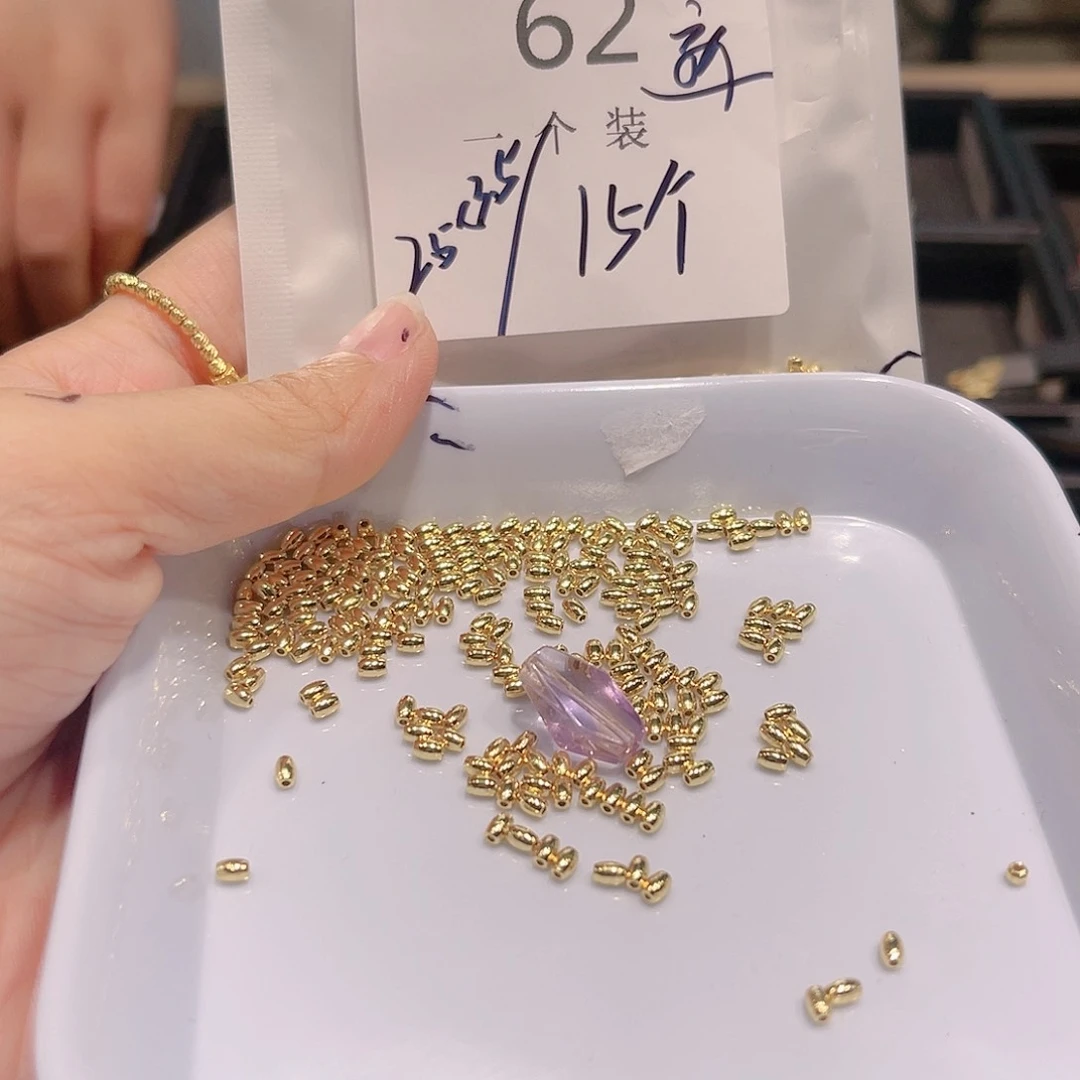 紫晶珠宝半成品银S925镀金镶嵌62