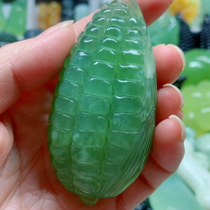 蛇纹石玉未镶嵌手把件
