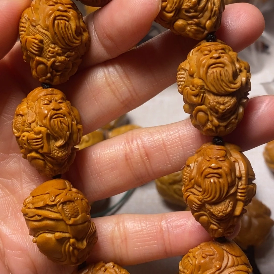 橄榄核手串/手链站立关公