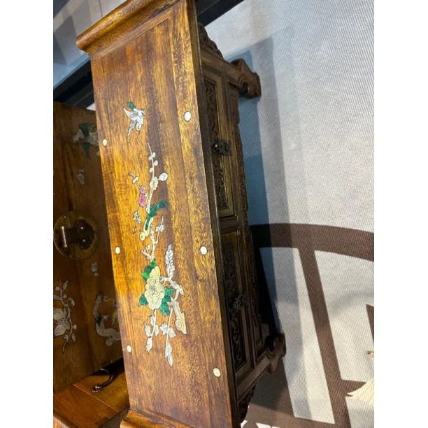 花梨木螺钿镶嵌翘头桌供桌56*18*20