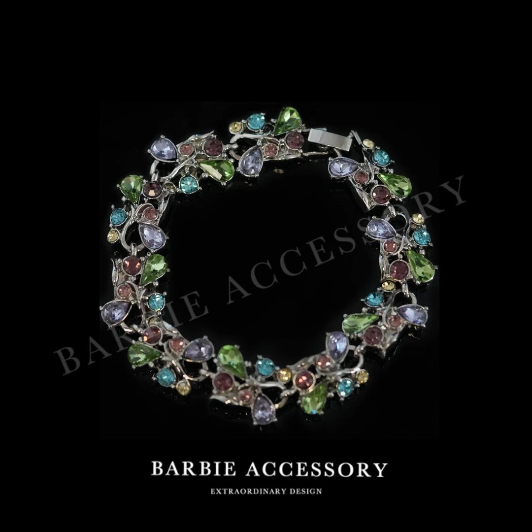 铜合金合成锆石手链 【谜彩星希】法式既视设计款高级感绝美手链